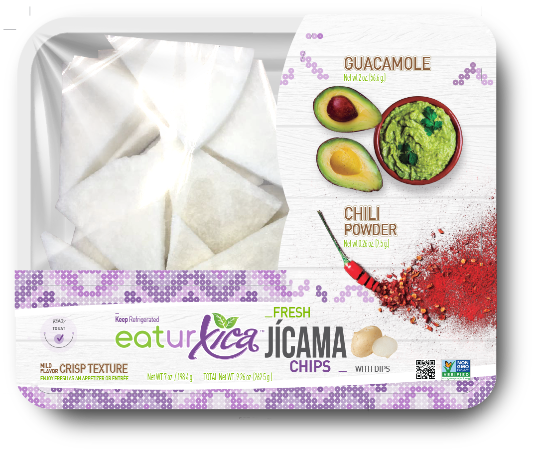 Fresh Jicama Chips & Dips