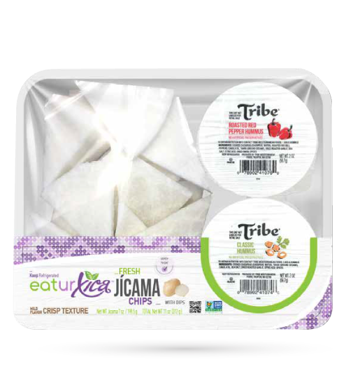 Fresh Jicama Chips & Dips